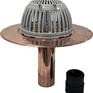 Copper 3-Bolt RetroDrains - Recessed Deck