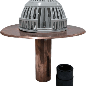 Copper 4-Bolt RetroDrains - Flat Deck